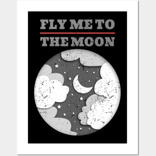 Fly Me To The Moon Posters and Art